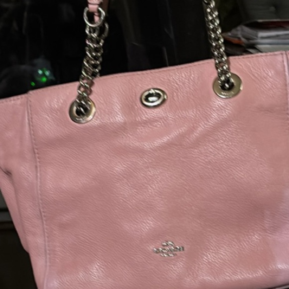 Coach Blush Pink Leather Tote